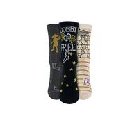 Harry Potter 3 Pack “Dobby Is Free” Socks Multi 4-8