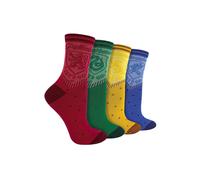 Harry Potter 4 Pack Novelty Houses Socks And Women Multi 4-8