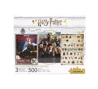 Harry Potter set of 3 500 piece jigsaw puzzles 480mm x 350mm (nm)
