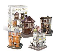 Harry Potter 7585 Diagon Alley 4 in 1 3D Puzzle Set, White Or Light
