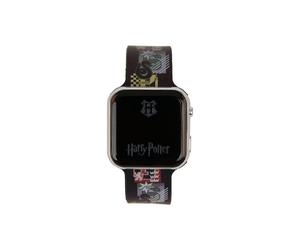 Harry Potter 865290 Harry Potter House Crests LED Wrist Watch, Black & Gray