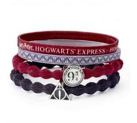 Harry Potter 9 3/4 / Deathly Hallows Hair Band Set - Distinctive Detail | - Polyester / Rubber / Zinc / Copper / Aluminium