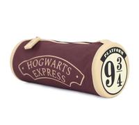 Harry Potter Crest Barrel Pencil Case Brown