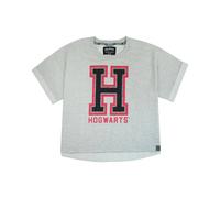 Harry Potter Adult Cropped Short Sleeved T-Shirt (Grey) Grey M