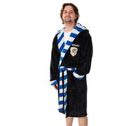 Harry Potter Adult Hooded Bathrobe (Unisex Black) Black XL