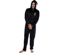Harry Potter Adult Men's Gryffindor Hooded One-Piece Pajama Union Suit (L/XL)