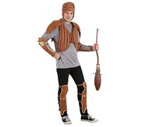 Harry Potter Adult Quidditch Costume Kit - Chest Armor, Helmet, Goggles, Shin Guards & Gauntlets, Officially Licensed, Brown, Standard