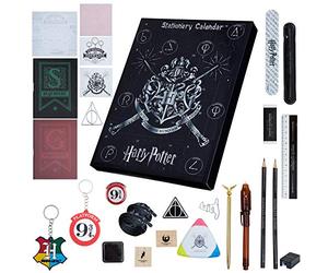 Harry Potter Advent Calendar 2025 Hogwarts Stationery and Accessories Christmas Countdown Calendar with Keyring Golden Snitch Pen Snap Bracelets