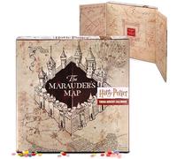 Harry Potter Advent Calendar: 24 JellyBelly Bags + Marauder's Card & 24 Quiz Quiz Questions, 192 g, Magic Enjoyment for Fans & Collectors, Limited Edition - Enchant the Christmas Season with Hogwarts