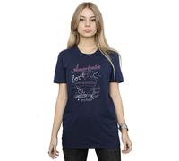 Harry Potter Amortentia Love Potion Cotton Boyfriend T-Shirt In Navy Navy