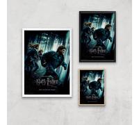 Harry Potter and the Deathly Hallows Part 1 Giclee Art Print - A2 - Black Frame
