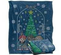HARRY POTTER and The Deathly Hallows Part 2 Blanket, 152 x 127 cm Great Hall Feast Silky Touch Super Soft Throw Blanket