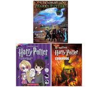 Harry Potter and the Order of the Phoenix, Harry Potter Foil Wonders Around the Wizarding World & The Unofficial Harry Potter Cookbook 3 Books Collection Set