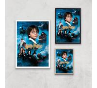 Harry Potter and the Philosopher's Stone Giclee Art Print - A4 - Wooden Frame