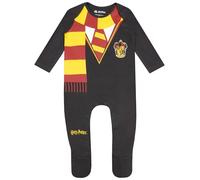 Harry Potter Baby Gryffindor Sleepsuit and Hat Set For Baby Boys or Girls Grey 0-3 Months