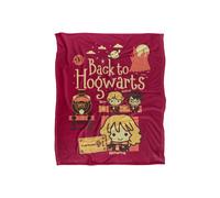 Harry Potter Back to Hogwarts Platform 9 3 4 Chibis Officially Licensed Silky Touch Super Soft Throw Blanket 152x127 cm Harry Potter White One Size