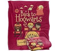 HARRY POTTER Back to Hogwarts Platform 9 3 4 Chibis Officially Licensed Silky Touch Super Soft Throw Blanket 152 x 127 cm