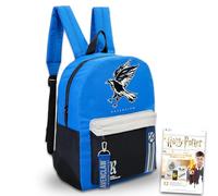 Harry Potter Backpack for Adults Set - Bundle with 16" Ravenclaw Backpack Plus Decals | Harry Potter Travel Bag for Teens, Adults