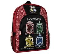 Harry Potter Backpack | Hogwarts Children’s Backpacks | Gryffindor Slytherin Hufflepuff Ravenclaw School Bag for Kids | Red
