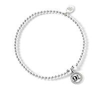 Harry Potter Sterling Silver Ball Bead 9 3/4 Charm Silver Bracelet HPSB011 - Sterling Silver / Copper