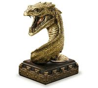 The Noble Collection Harry Potter Basilisk Bookend - 7in (18cm) Hand Painted Boo