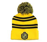 Harry Potter Beanie Pom-House Hufflepuff One Size Cap, Multi-Coloured