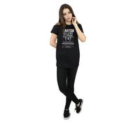 Harry Potter Bellatrix Lestrange Wanted Poster Cotton Boyfriend T-Shirt In Black Black L