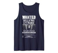 Harry Potter Bellatrix Lestrange Wanted Tank Top, Men, Navy Blue, X-Large