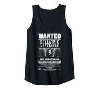 Harry Potter Bellatrix Lestrange Wanted Tank Top, Women, Black, X-Large