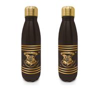 Pyramid International Harry Potter Metal Travel Bottle Hogwarts Crest and Stripes 540ml - Official Merchandise