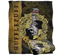 HARRY POTTER Blanket, 152 x 127 cm House Crest Hufflepuff Silky Touch Super Soft Throw Blanket