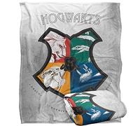 HARRY POTTER Blanket, 152 x 127 cm Intricate Hogwarts Logo Silky Touch Super Soft Throw Blanket