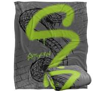 HARRY POTTER Blanket, 152 x 127 cm Slytherin Graffiti Silky Touch Super Soft Throw Blanket