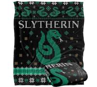 HARRY POTTER Blanket, 152 x 127 cm Slytherin Ugly Christmas Sweater Silky Touch Super Soft Throw Blanket