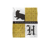 Harry Potter Blanket, 152X127 Cm House Pride Hufflepuff Silky Touch Super Soft Throw Blanket In White White