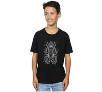 Harry Potter Boy's Aragog Line Art T-Shirt in Black | Size: 9 Years Harry Potter Black 9 Years