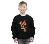 Harry Potter Boy's Chamber Of Secrets Poster Sweatshirt in Black | Size: 7-8 Years Harry Potter Black 7-8 Years