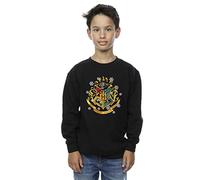 Harry Potter Boys Christmas Crest Sweatshirt Black 7-8 Years