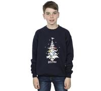 Harry Potter Boys Christmas Tree Sweatshirt Navy Blue 9-11 Years