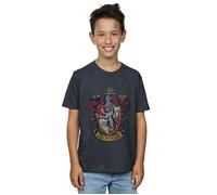 Harry Potter Boy's Gryffindor Cotton T-Shirt in Grey | Size: 12-13 Years Harry Potter Grey 12-13 Years