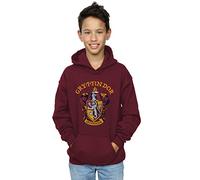 Harry Potter Boys Gryffindor Crest Hoodie Burgundy 3-4 Years