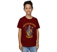 Harry Potter Boys Gryffindor Crest T-Shirt Burgundy 7-8 Years