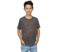 Harry Potter Boy's Gryffindor Lion Crest T-Shirt in Charcoal | Size: 12-13 Years Harry Potter Charcoal 12-13 Years