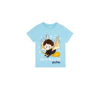 Harry Potter Boy's Hogwarts T-Shirt in Blue | Size: 12-13 Years Harry Potter Blue 12-13 Years