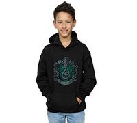 Harry Potter Boys Hufflepuff Sport Emblem Hoodie 12-13 years Black