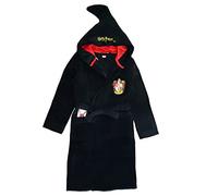 Harry Potter Boys or Girls Hooded Bath Robe, Dressing Gown, Black Age 9-10 Years
