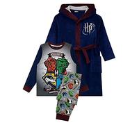 Harry Potter Boys Pyjamas and Dressing Gown Set Hogwarts