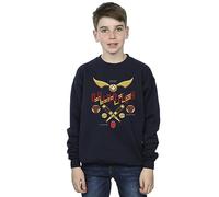 Harry Potter Boys Quidditch Golden Snitch Sweatshirt Navy Blue 7-8 Years