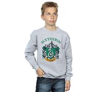 Harry Potter Boys Slytherin Crest Sweatshirt Sport Grey 12-13 years