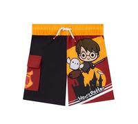 Harry Potter Boys Swimming Shorts, Harry and Hedwig Swim Shorts, Gryffindor Boys Swimming Trunks, Ages 5 to 13 Years, Multicolour 7-8 Years